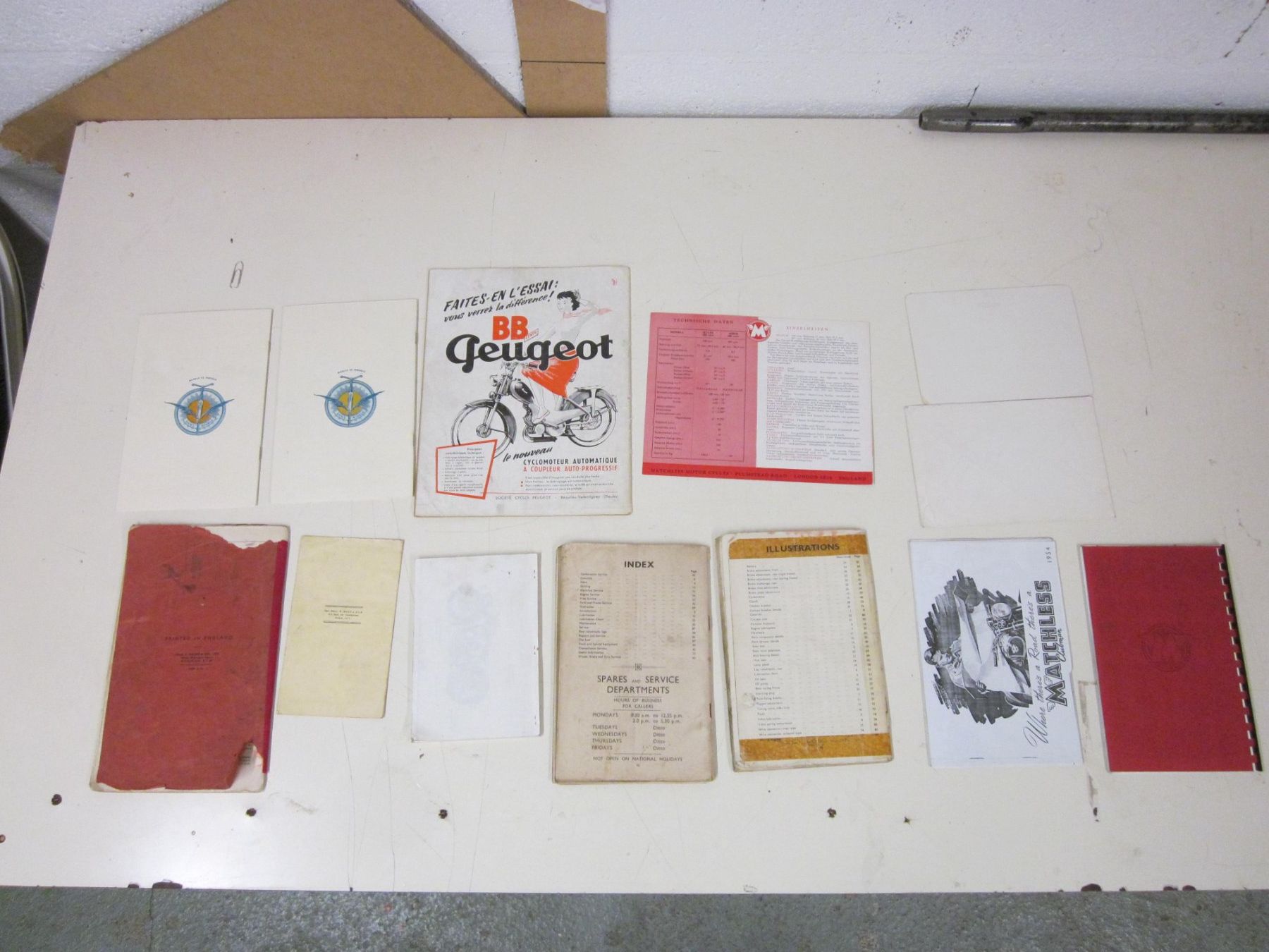 Documenti: Vintage Motorrad Manuel Prospekt Matchless Werner Oldtimer – Usato da Grand-lancy venduto da kohler333 6