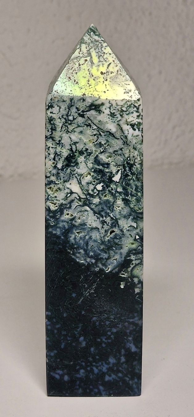 Mineralien & Heilsteine: AKTION: Moosachat 14.5cm 379g – Neu (gemäss Beschreibung) aus Matzingen von