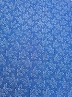 Baumwolle Blaudruckstoff mit Blätter Muster 4m
