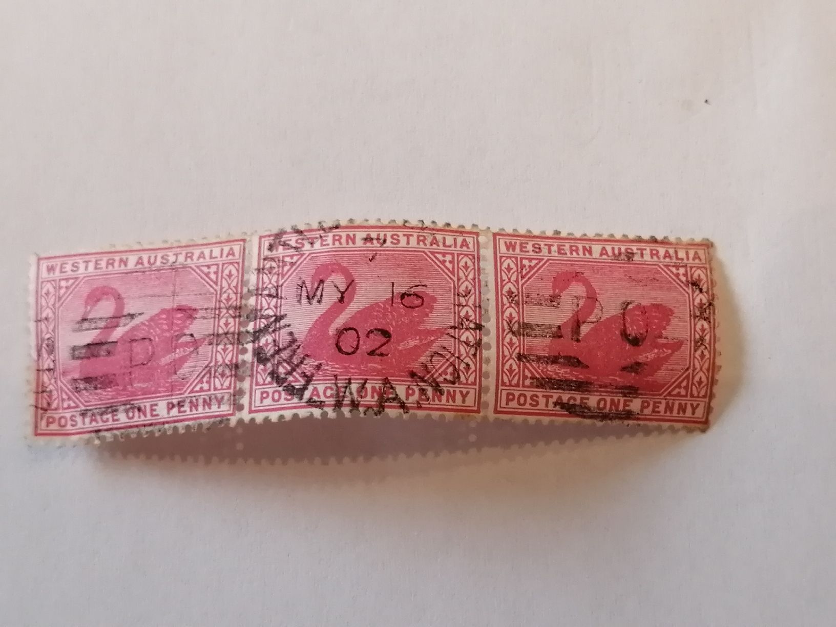 Alle Briefmarken: Western Australia 1902 – Gebraucht aus Happerswil von tschergi