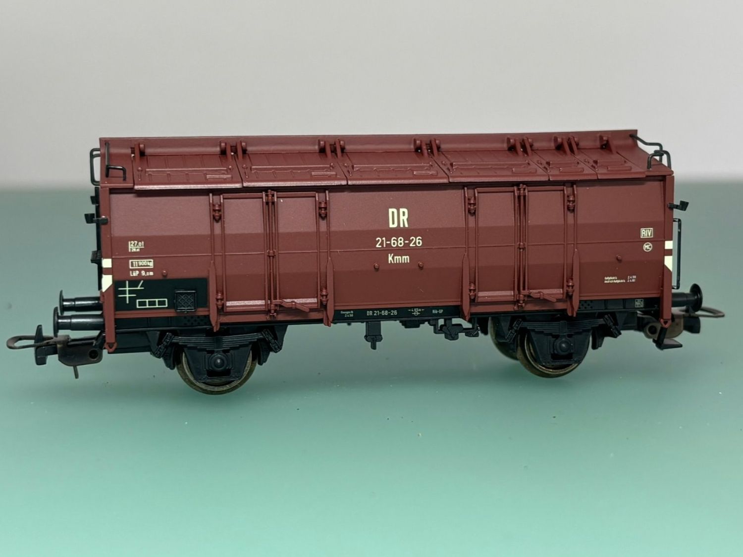 Piko Modellini di ferrovie: DR speziell Klappdeckelwagen Kmm21 – Nuovo (secondo la descrizione) da SION venduto da pef999 1