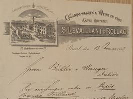Litho Geschäfts Brief / Kaffee Rösterei Levaillant - Basel 
