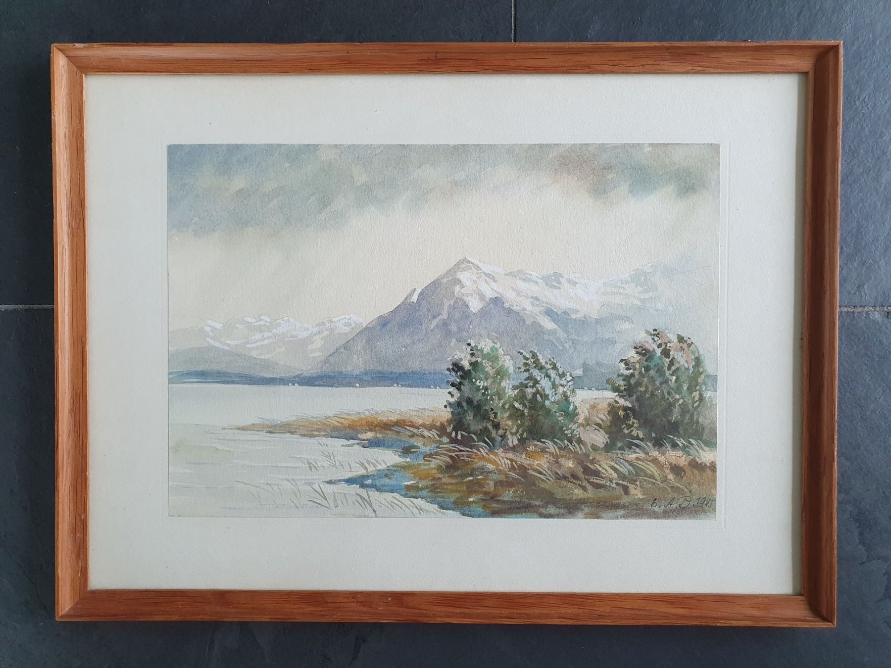 Dipinti: am Thunersee, E. A. Bernauer von 1945 – Usato da Häutligen venduto da Rubin9368