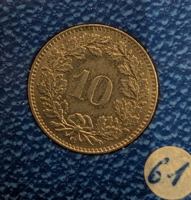 Tutti le monete: 10 Rappen 1961 – Usato da Arch venduto da coinsandmore 1