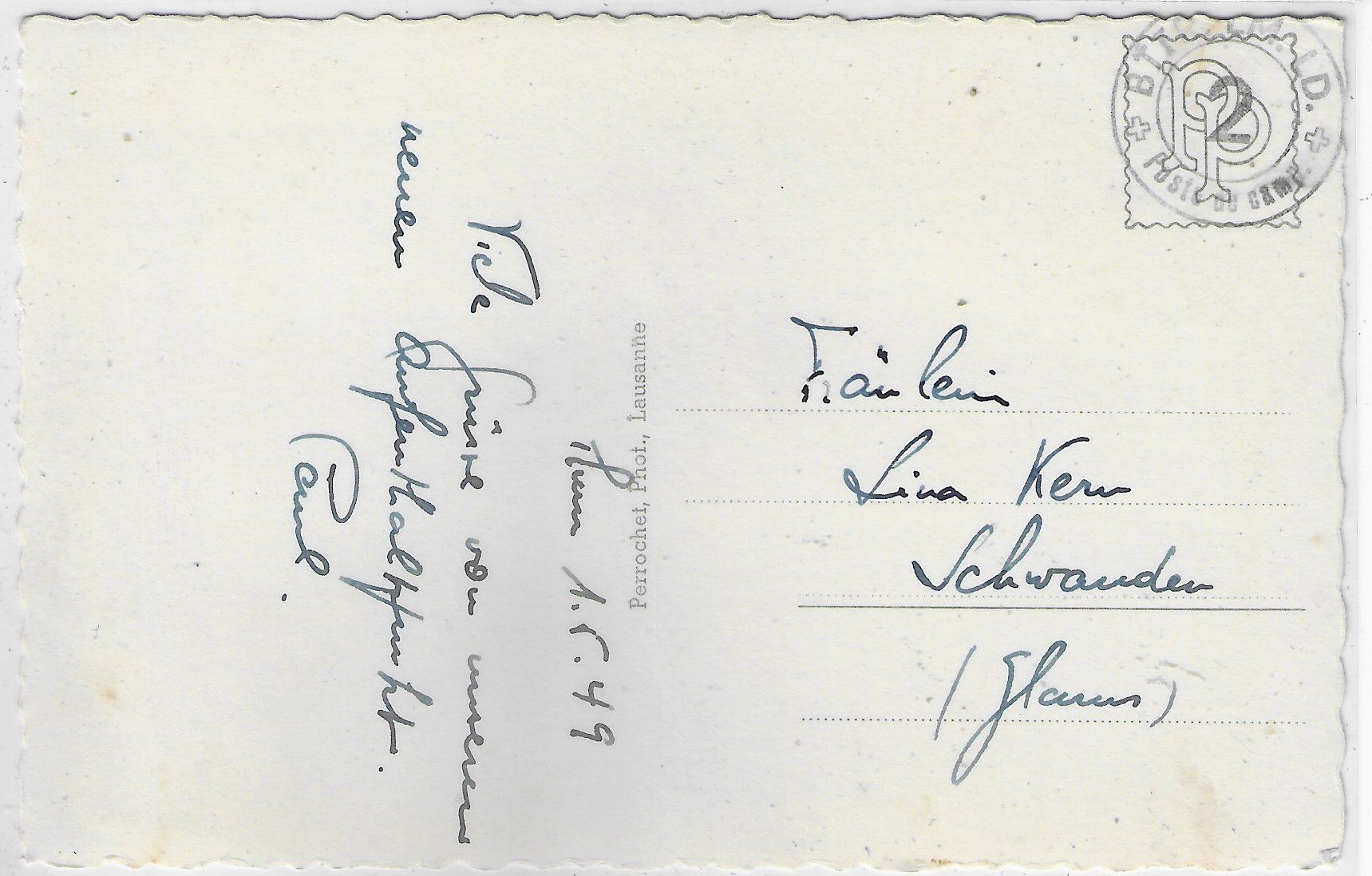 Cartoline postali: Thun - Totalansicht mit der Aare – Usato da Ettingen venduto da Kartenplanet 1