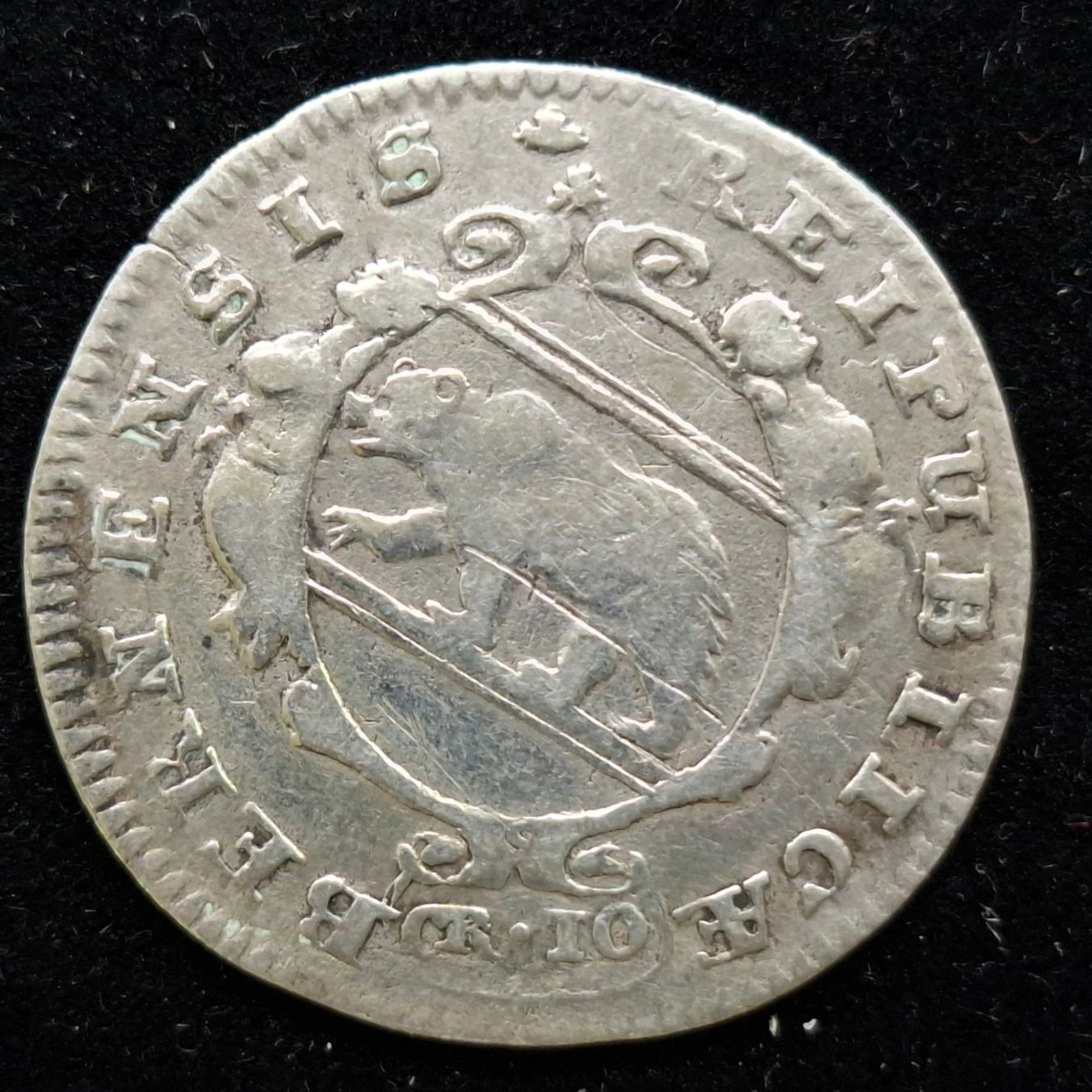 Alle Münzen: Kt. Bern CR 10 Silber ss, 1694 – Gebraucht aus Bern 14 von rvonmay