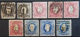 Portugal Kat. 25, 28 & 32 gest. 1867 Kat. 460 Euro