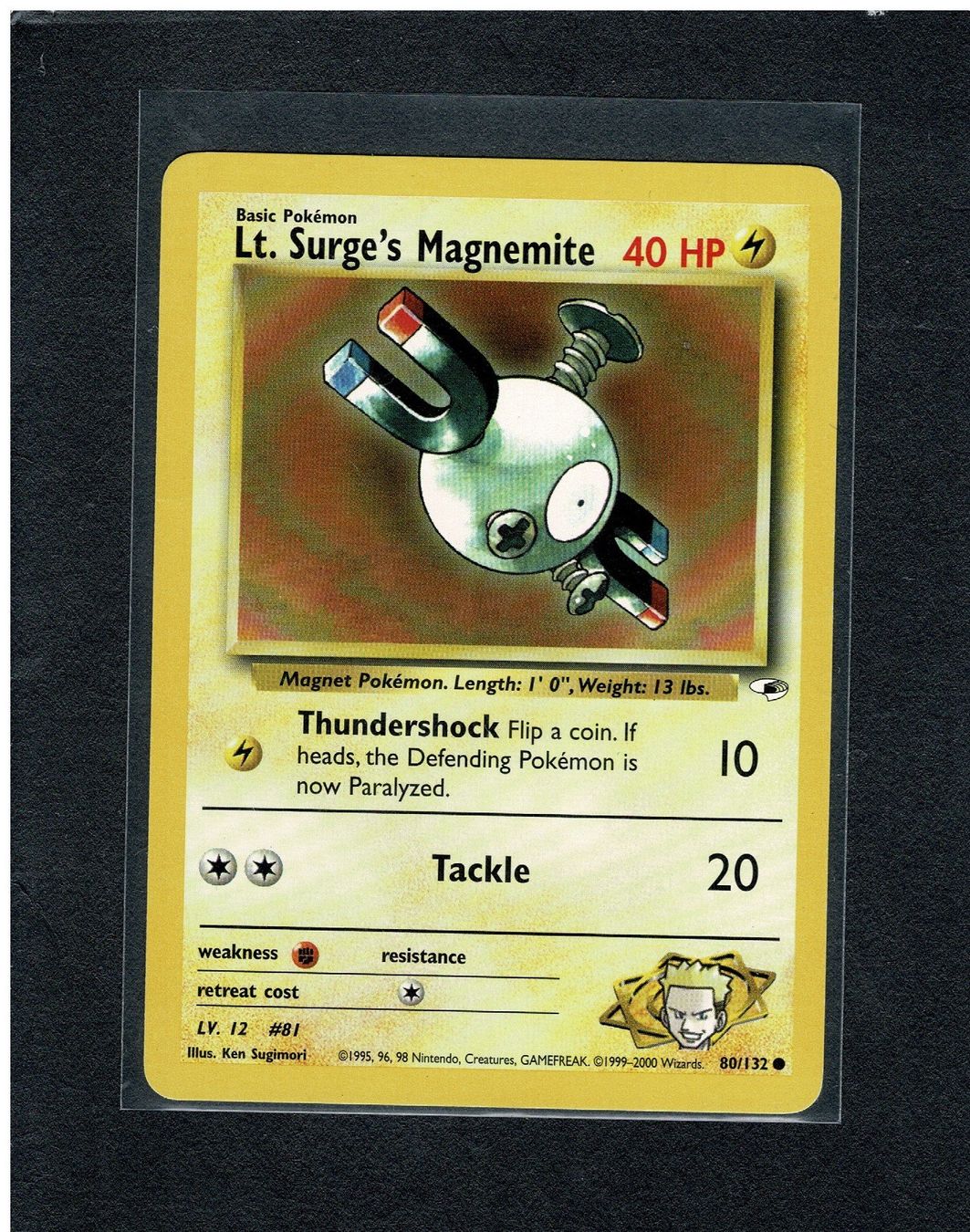 Pokémon Carte collezionabili: Lt. Surge's Magnemite - Gym Heroes – Usato da Giubiasco venduto da rude01