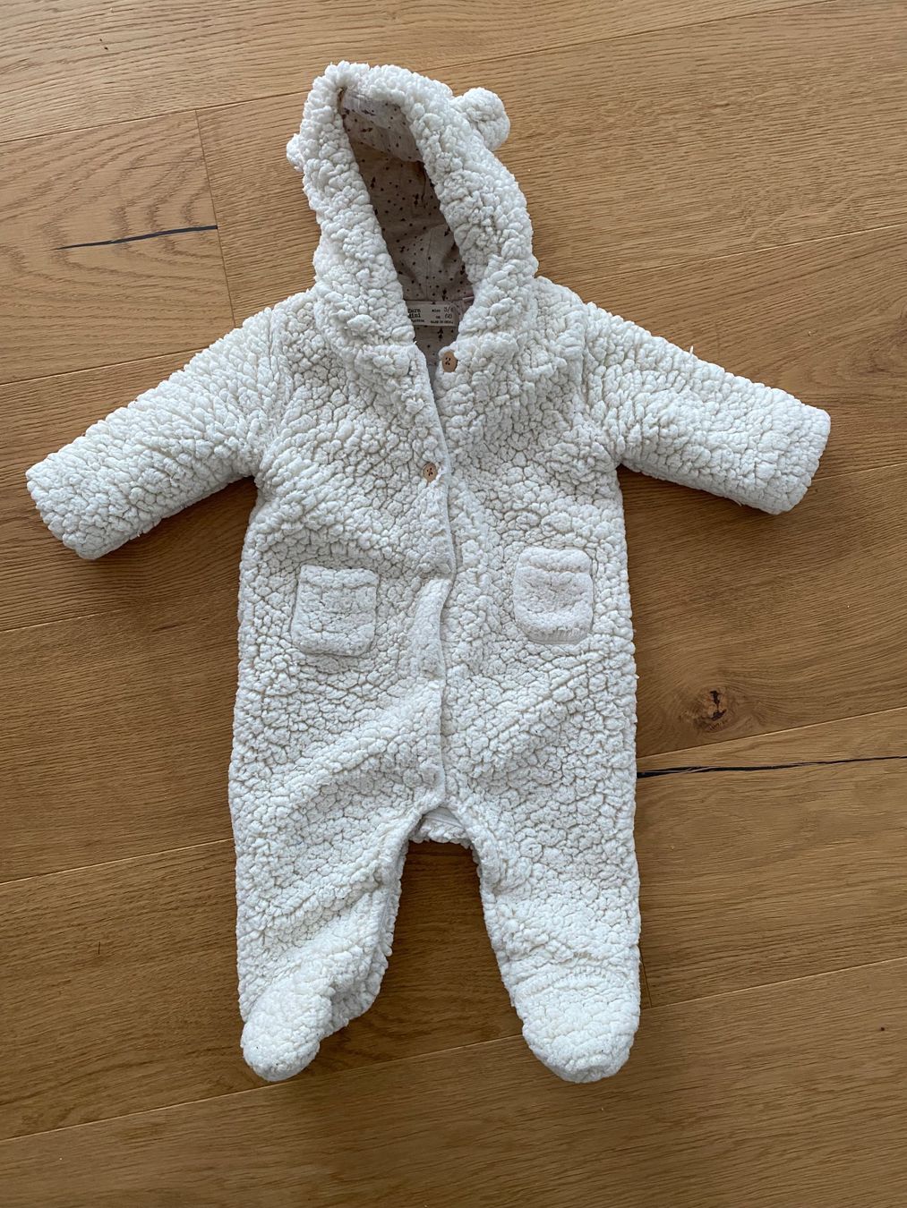 Zara Completi: Zara Mini 68 Overall im Teddylook Fleece – Usato da Trachslau venduto da M_Schmid81