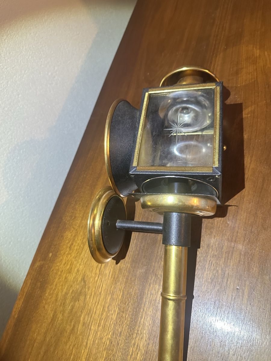 Lampade: Lampe murale ancienne laiton et verre – Usato da St-Maurice venduto da Gigione01