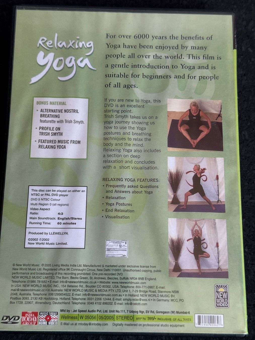 Tous les DVDs: Relaxing YOGA DVD EN – D'occasion à Fribourg par tschjoly 1