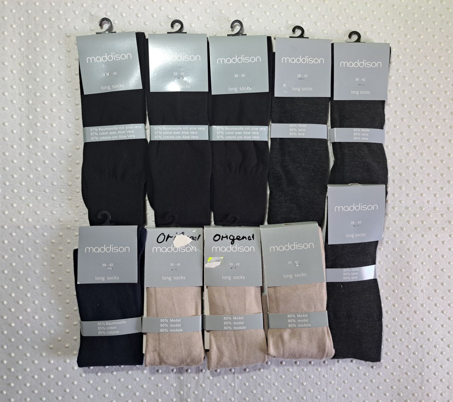 Socken: NEU! 10x Maddison Long Socks Bundle Grösse 39-42 – Neu und originalverpackt aus Gysenstein von joshuas81