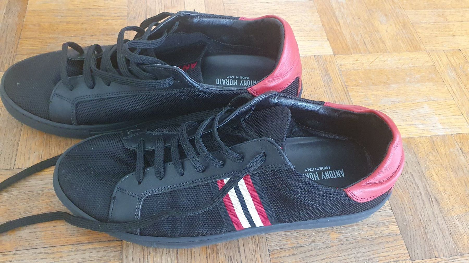 Herrenschuhe: ANTONY MORATO Sneaker, Schwarz/Rot, Gr. 42 – Gebraucht aus Zürich von Kadija6 5