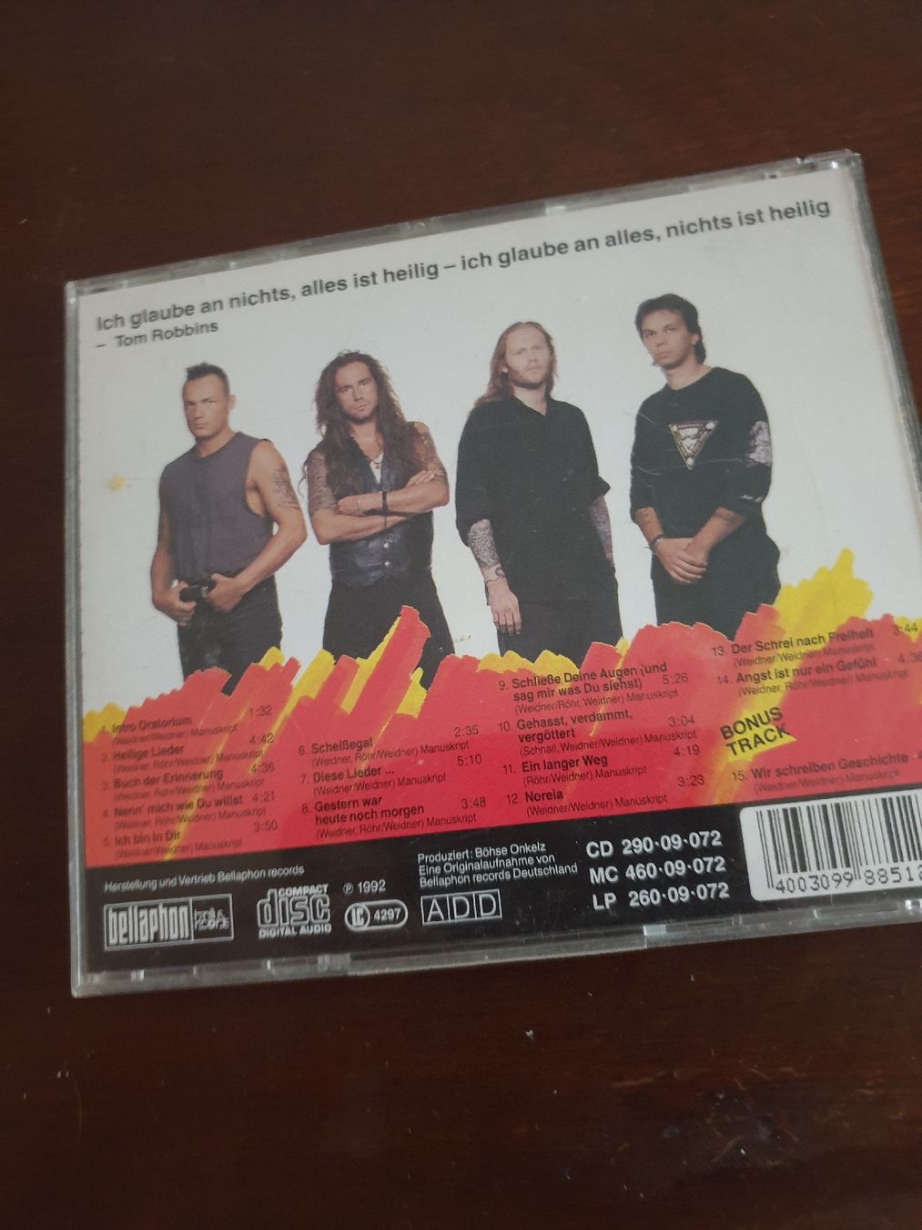 CD: Böhse Onkelz - Heilige Lieder CD – Usato da Olten venduto da Marsmobil 1