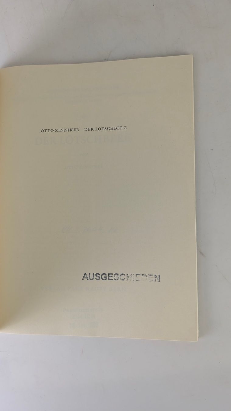 Libri: Berner Heimatbücher: Der Lötschberg – Usato da Zürich venduto da axolottchen 2