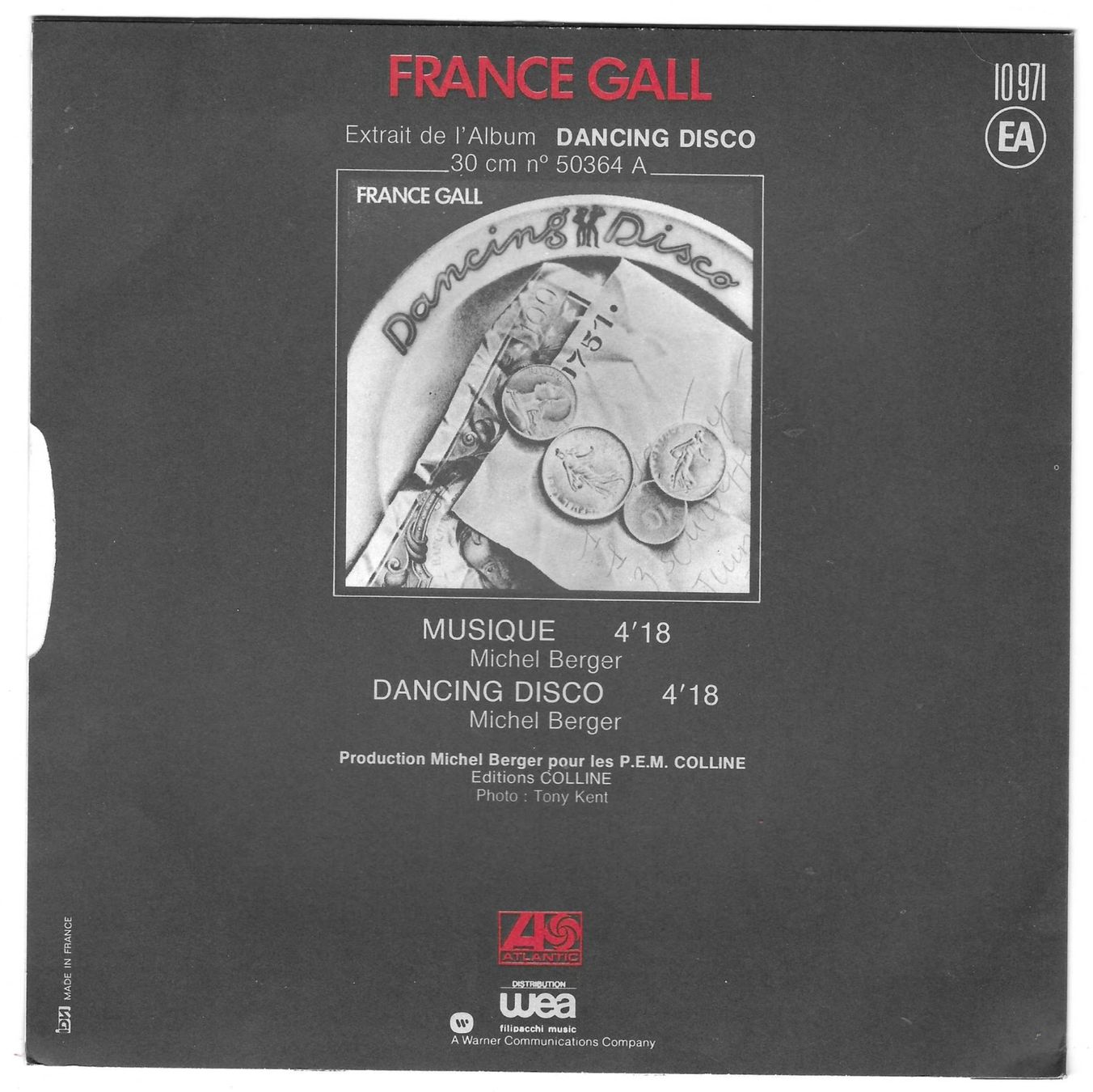 Dischi in vinile: FRANCE GALL  -  MUSIQUE  +  DANCING DISCO – Usato da Bex venduto da Giorgiob 1