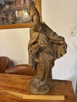 Hl. Ulrich mit Fisch holzfigur statue