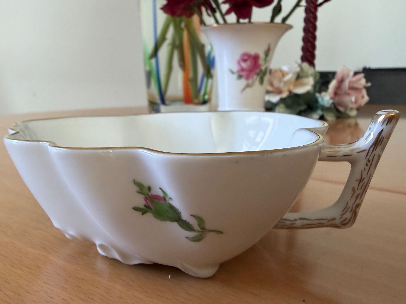 Ciotole: Meissen Blattschale Pralinen Schale – Usato da Nussbaumen AG venduto da normajeanbaker 2