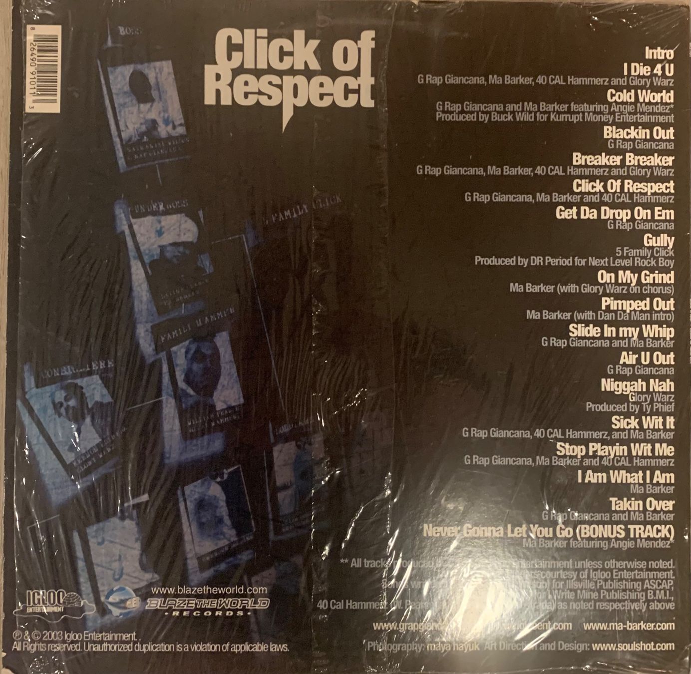 Schallplatten: KOOL G RAP - Click Of Respect D-Lp 2003 – Gebraucht aus Mühlethal von superfast78 1