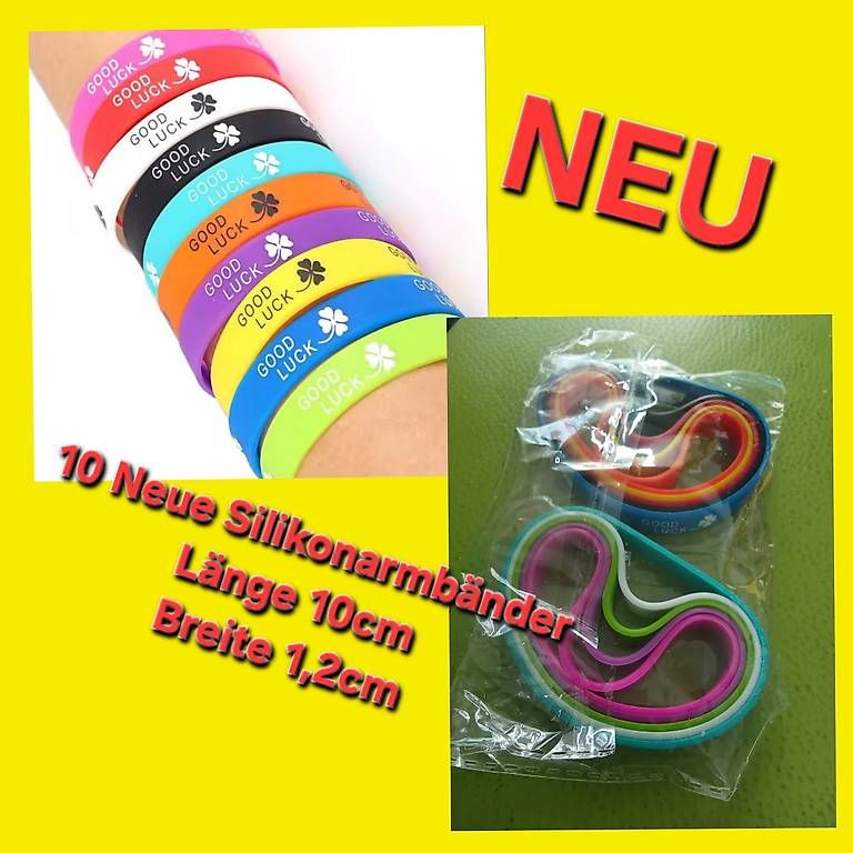 Bracciali & Braccialetti: Silikonarmbänder NEU – Nuovo e nell'imballaggio originale da St.Gallen venduto da Kristal54