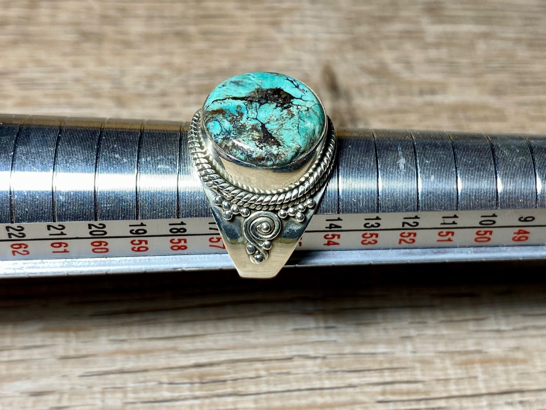 Anelli: 925 Silberring mit natürlichem Türkis – Nuovo e nell'imballaggio originale da Laax venduto da Kiki_Kingdom3 8