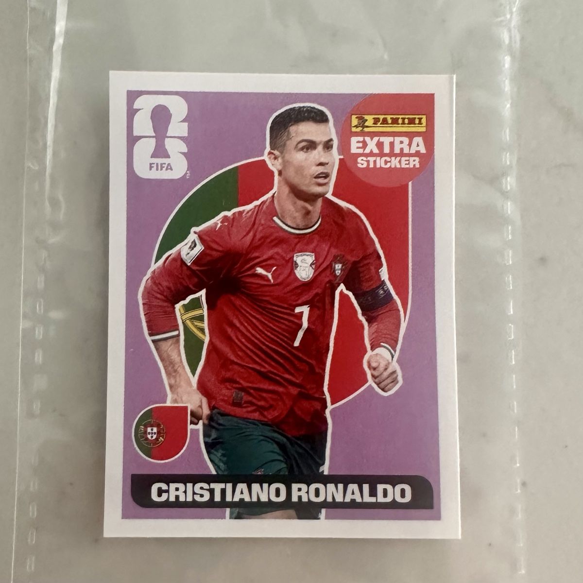 Panini Sammelbilder & Trading cards: Cristiano Ronaldo Extra Sticker Lila Panini – Neu (gemäss Beschreibung) aus Thalwil von yadi01