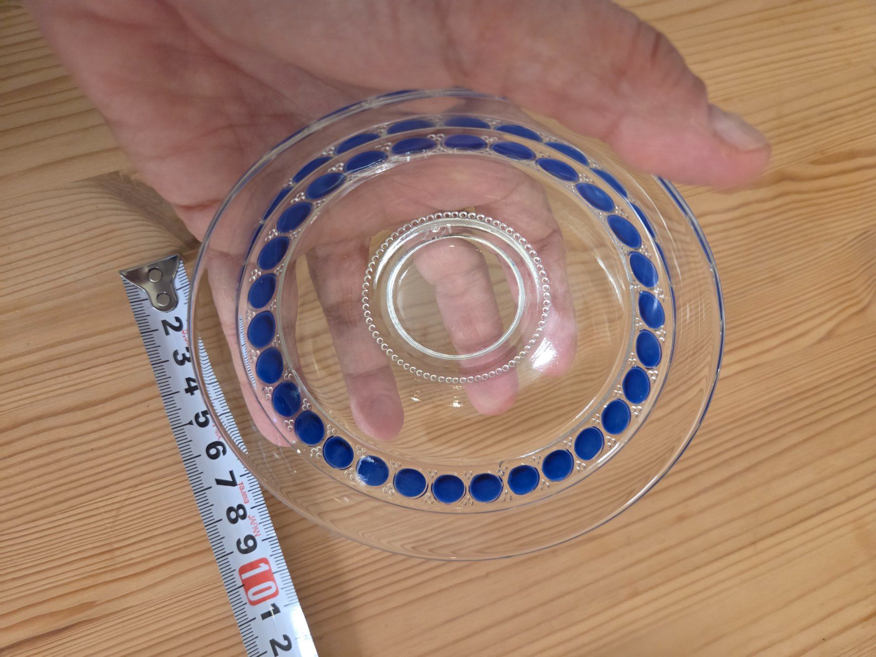 Verres: Schälchen, dunkelblaue Punkte auf Glas – D'occasion à Liestal par ITOlio 3