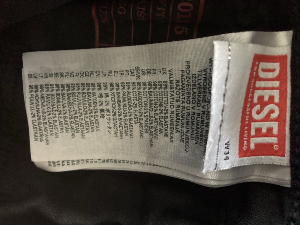 Diesel Jeans: Diesel • D-Strukt • Black • W34 L 32 •  – Gebraucht aus Monthey von la_hora_cero 4