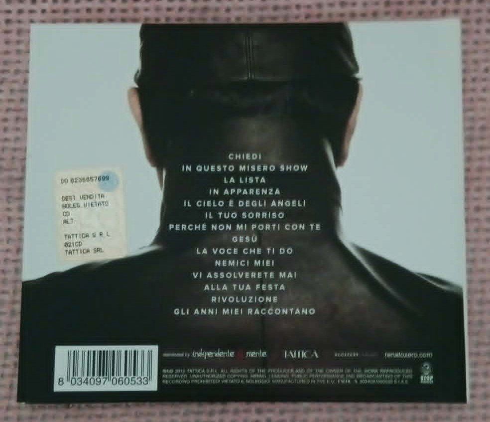 CD: Renato Zero – Alt / CD 2016 – Usato da Le Locle venduto da PereiraHugo 2