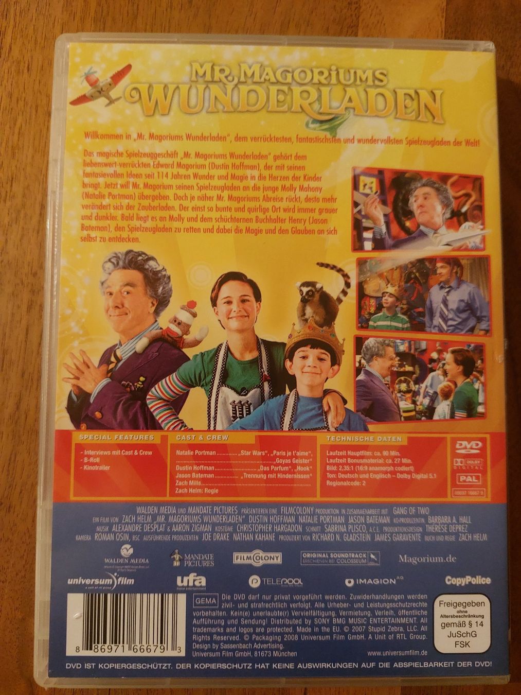 Tutti i DVDs: DVD - Mr. Magorium's Wunderladen – Usato da Rheinfelden venduto da FilmAuktion 1