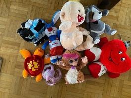Diverse Plüschtere und Fureal Friends Affe