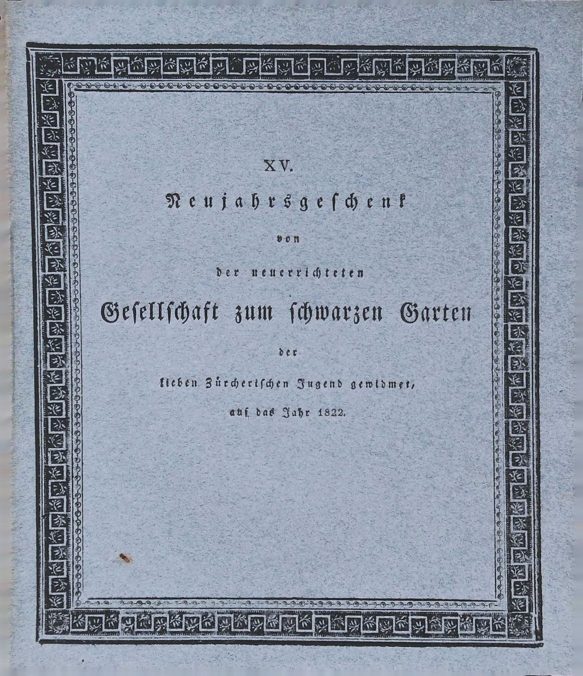 Stiche: Weissenburg Neujahrsblatt 1822 mit Ansicht – Gebraucht aus Rafz von Helvet32 2