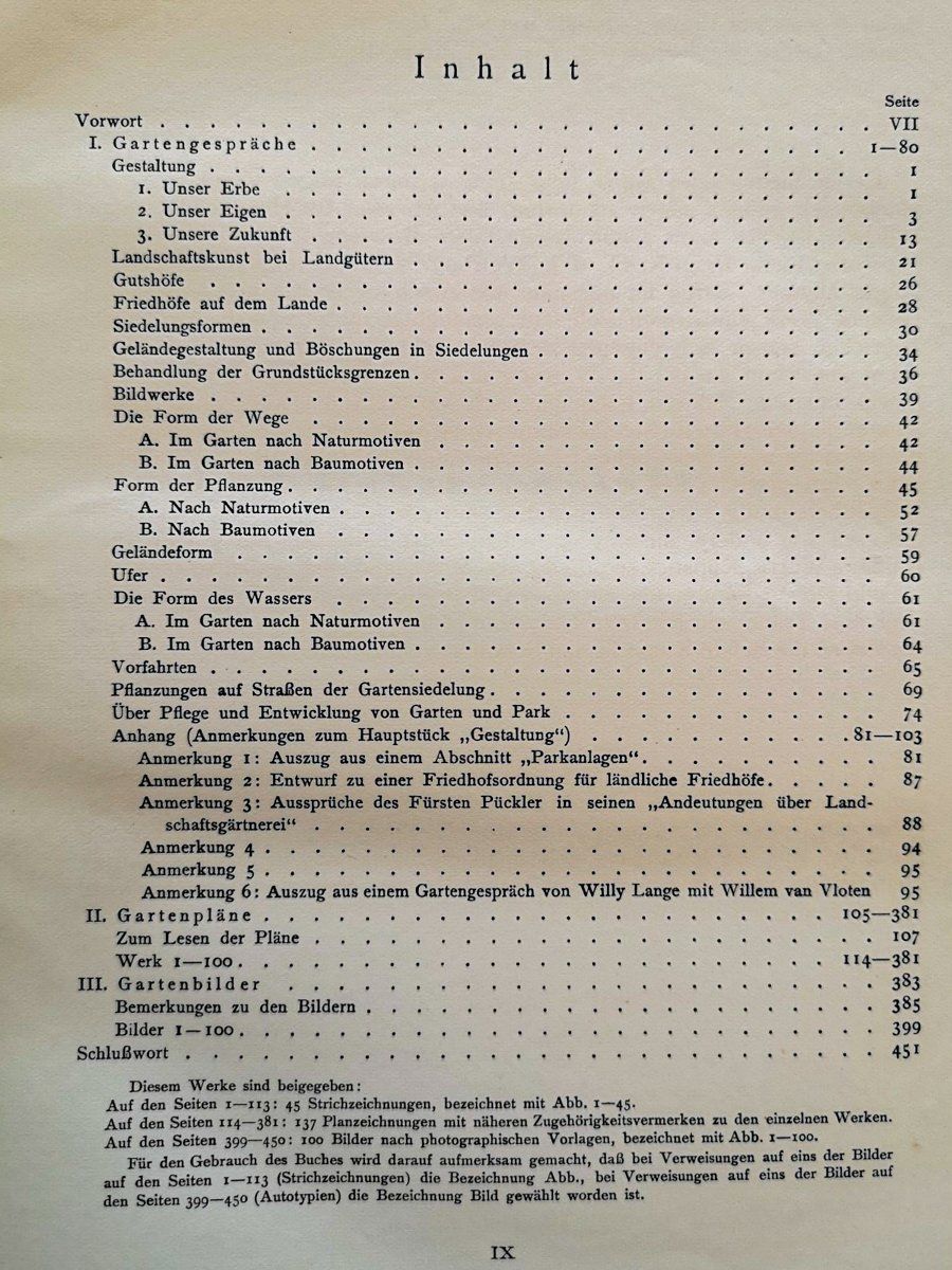 Libri: Gartenpläne - Willy Lange 1927 – Usato da Sargans venduto da Botanico 3