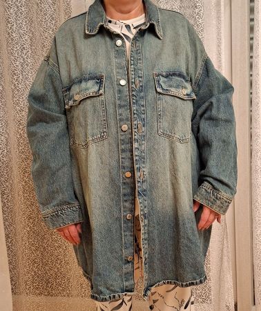 Jeansjacke Oversize XXL, klassisch Denim