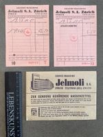 Jelmoli Zürich 1951 Kassenzettel & Versandbeleg