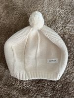 Newbie Mütze Bommel beige Grösse 48/50 9-24m guter Zustand