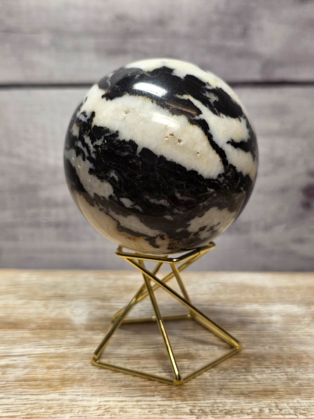 Minerali & Pietre curative: Zebrajaspis Kugel A 68mm 480g – Nuovo e nell'imballaggio originale da Matzingen venduto da Shay_Crystalz 1