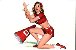 Postkarte "Pin-up".
