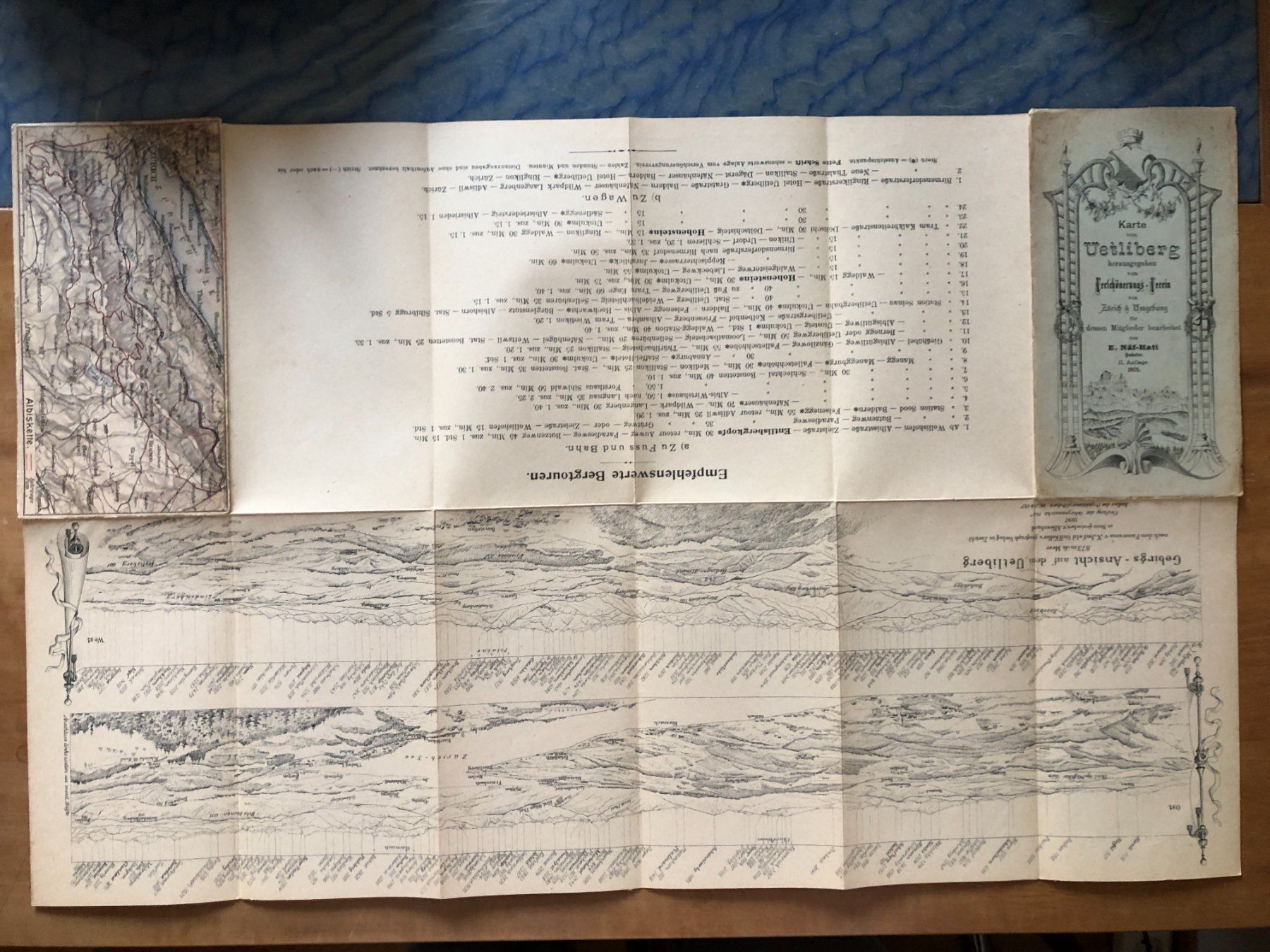 Cartine & Atlanti: Karte vom Üetliberg 1905 – Usato da Zürich venduto da allp 2