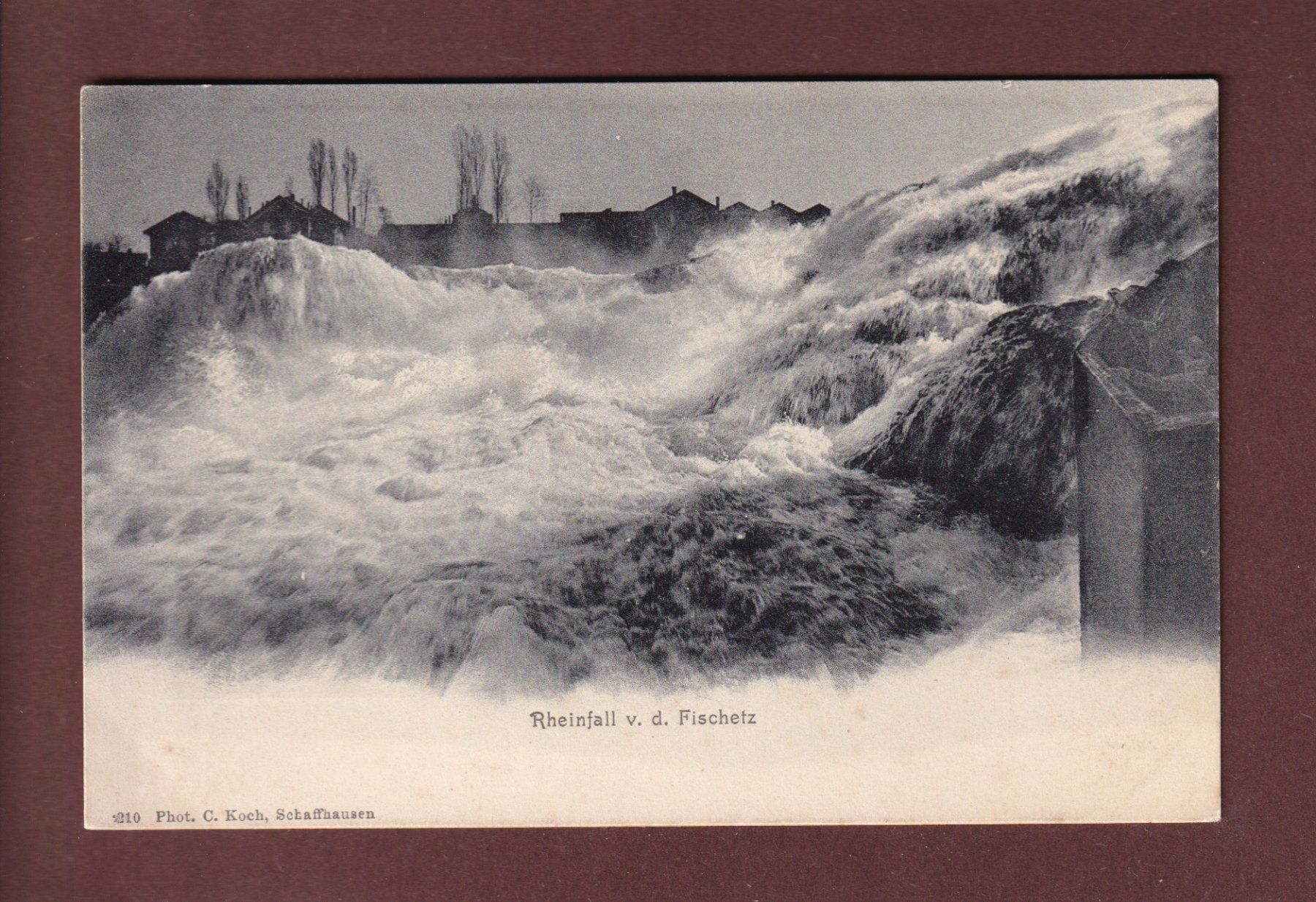 Cartoline postali: RHEINFALL von dem Fischetz – Usato da Pully venduto da nicecards