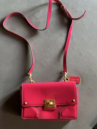 JOOP Tasche pink Lackleder Schultertasche 