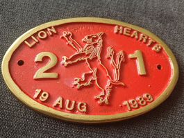 Vintage Lionhearts C.C. Car Grille Badge (1989) – 21Jubiläum