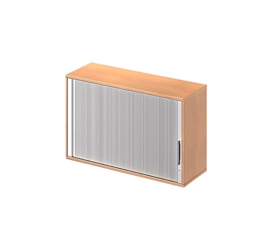 Schränke: Aufsatz-Querrolladenschrank,2 OH, B 1200, Buche-Dekor – Neu und originalverpackt aus Necker von liq24