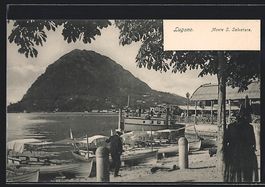 AK Lugano, Quai mit Monte San Salvatore