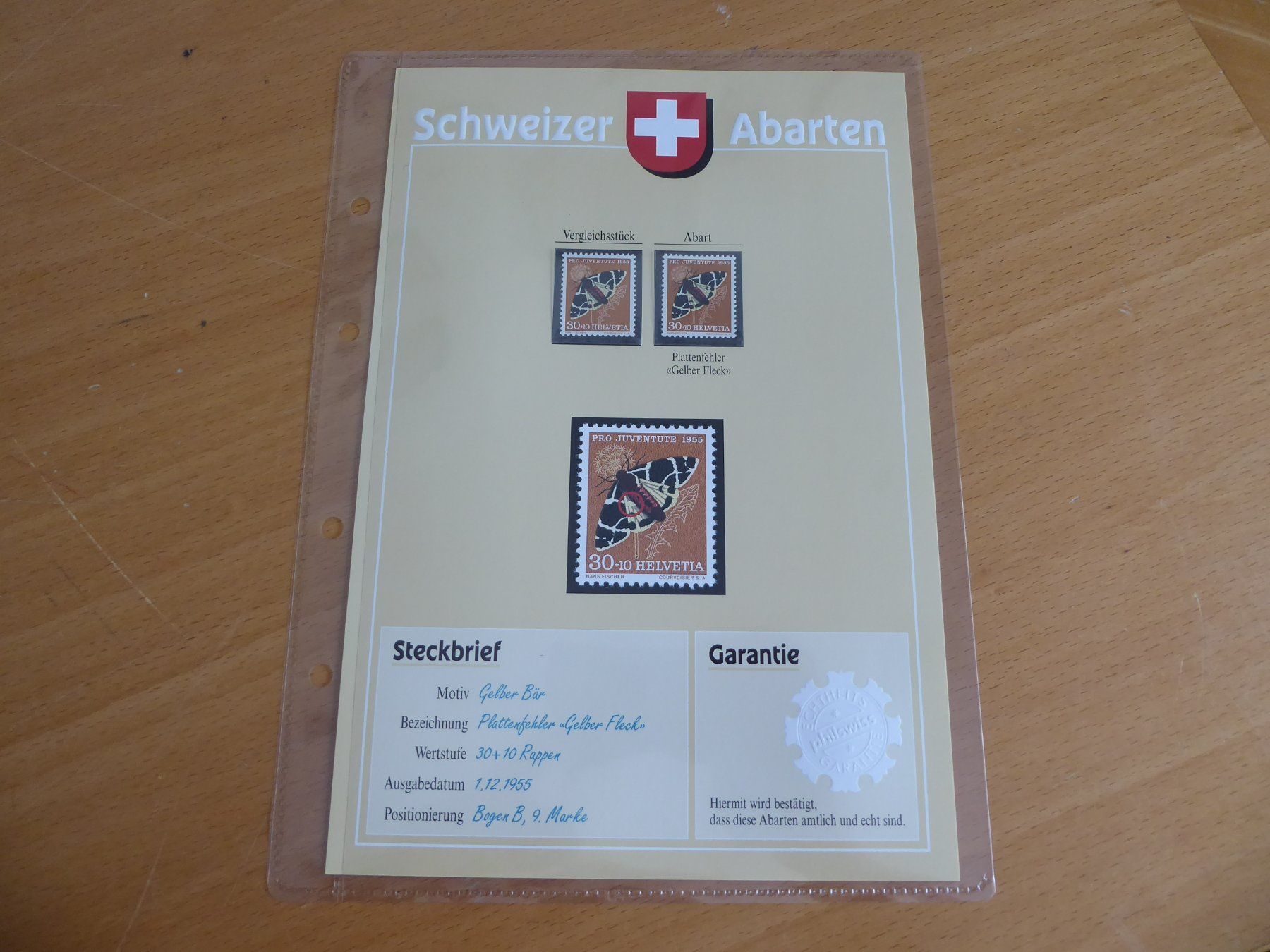 Alle Briefmarken: § SCHWEIZER ABARTEN    Plattenfehler gelber Fleck – Gebraucht aus Rothrist von swisstools