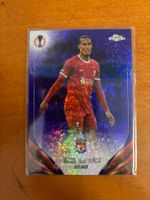 Sammelkarte Virgil van Dijk Topps Chrome blau 92/299