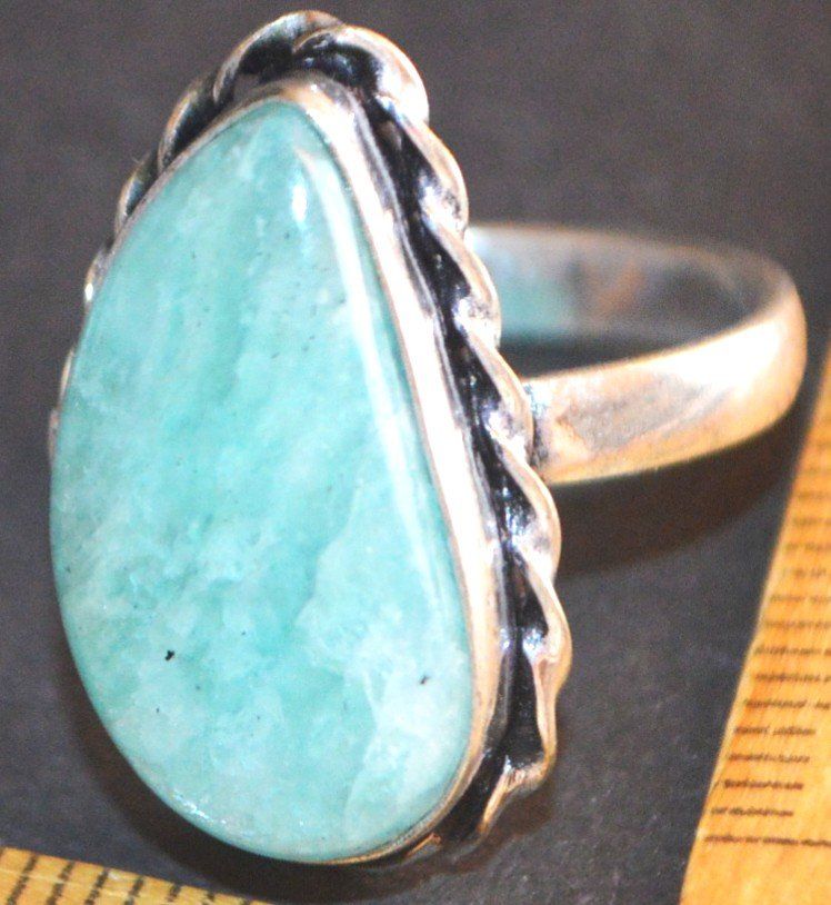 Anelli: Ring L-5130– Amazonit Grössenverstellbar – Nuovo e nell'imballaggio originale da Goldiwil (Thun) venduto da han_v5b7