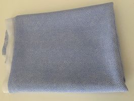 Stoff Punkte hellblau weiss ca 104x115 cm