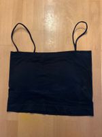 Top mit integriertem BH, schwarz