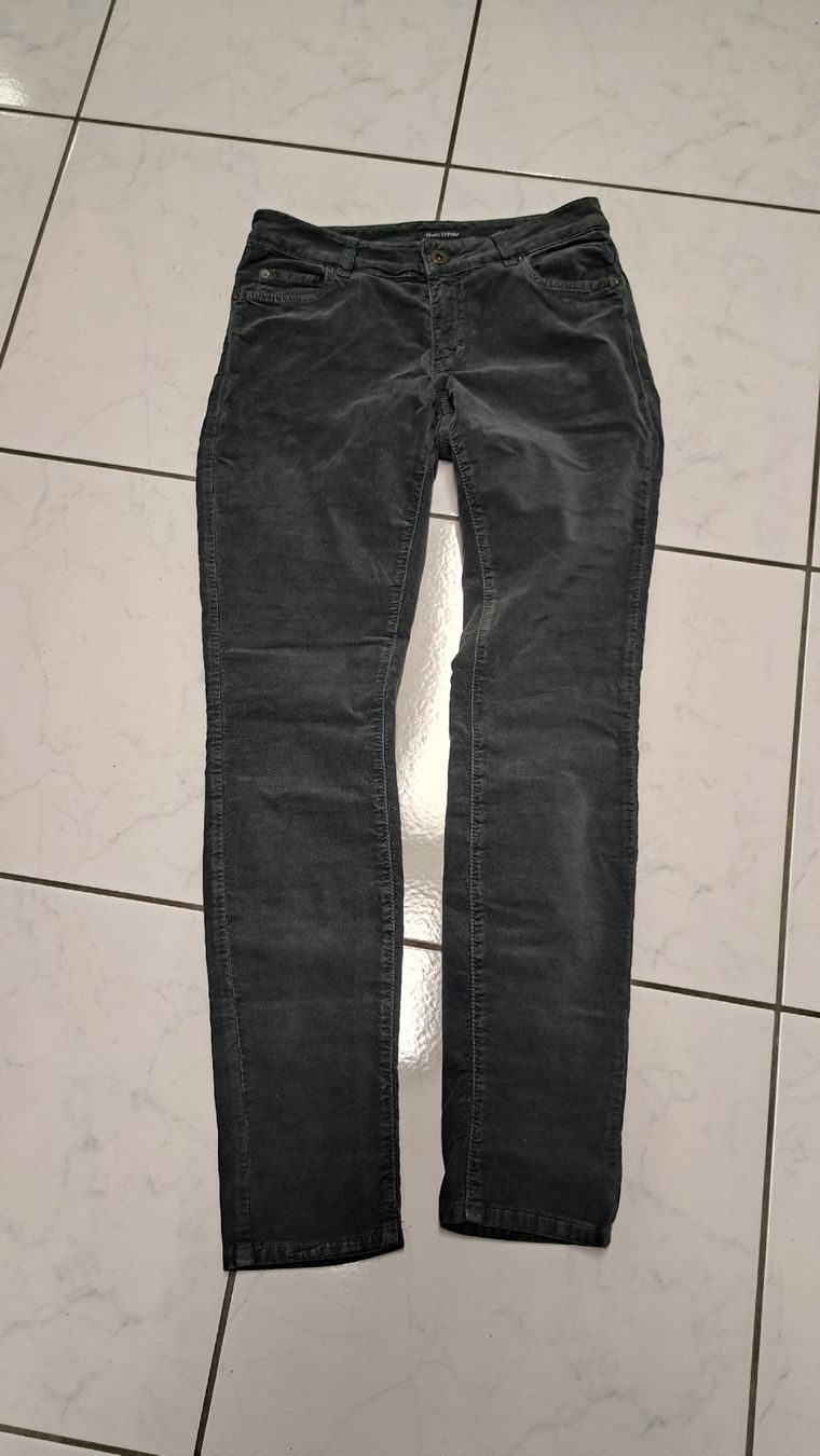 Marc O'Polo Pantaloni: Hose Samt Marco polo Gr 27 graugrün – Usato da Zofingen venduto da Gabe0815